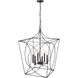 Tracy 6 Light 24 inch Matte Black Indoor Pendant Ceiling Light